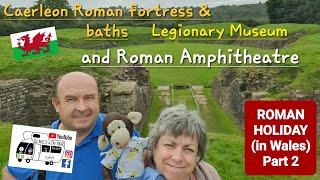 305 Caerleon Castle Roman Fortress and Baths Legionary Museum and Roman Amphitheatre Wales [upl. by Demetris]