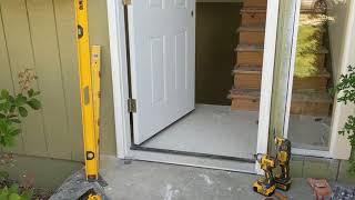 Jeld Wen Front Door Installation  Really crappy products and craftsmanship PART 1 [upl. by Eitsirk]