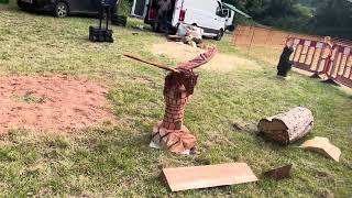 A fabulous range of wooden sculpture at Caerleon festival 2024 [upl. by Edan]