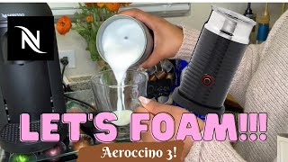 How To Foam Milk With Aeroccino 3 Make Coffee With Foam Tips amp Tricks  Easy Foamed Latte Recipe [upl. by Onileba531]