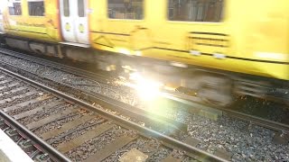 Merseyrail 507 009 making arcs at Birkdale station [upl. by Isteb318]