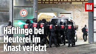 Gefängnismeuterei Polizei stürmt Knast in Thüringen  JVA Untermaßfeld [upl. by Lincoln299]